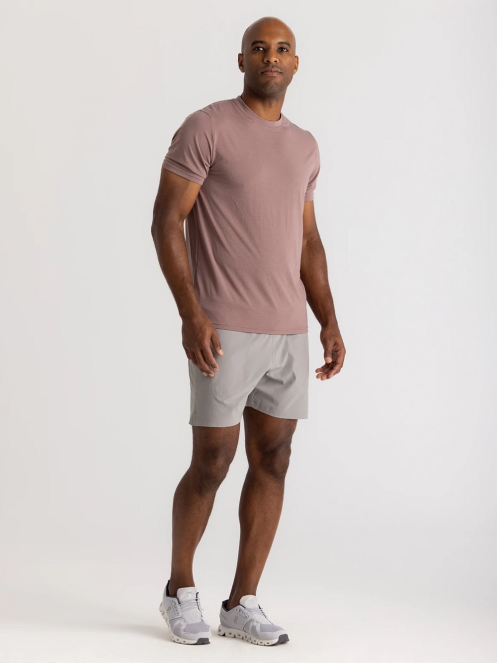 Free Fly Apparel Men's Athletic Shorts in Light Gray Size Small